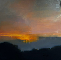 Painting by Jane Kell, sunset